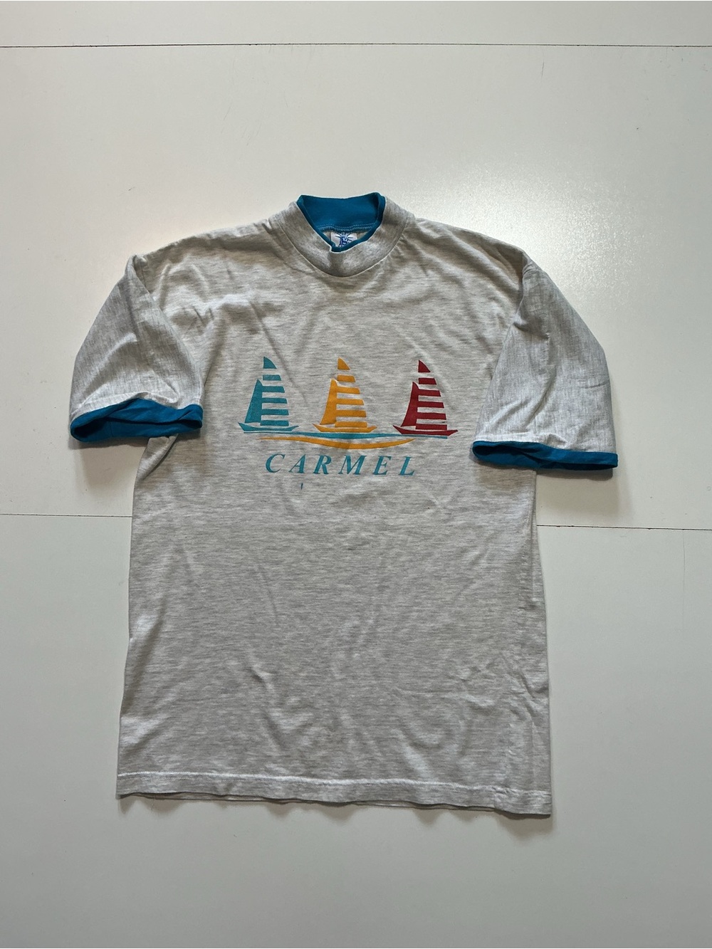 Vintage 90s Magic Made In USA Carmel
By The Sea California Sailboat T-Shirt